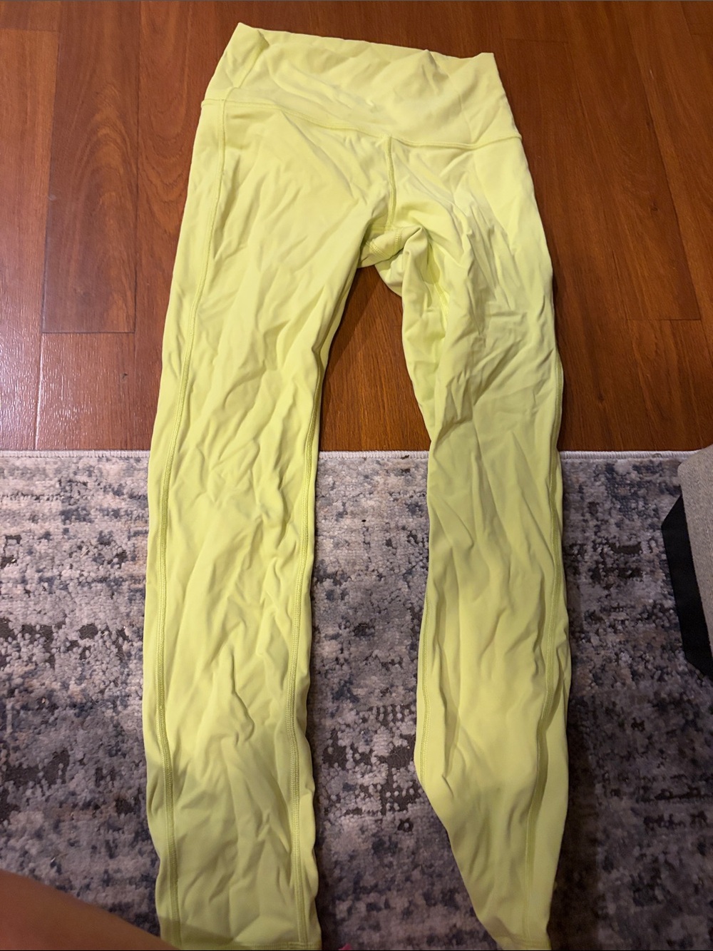 lululemon athletica Neon Yellow High-Waist Leggings